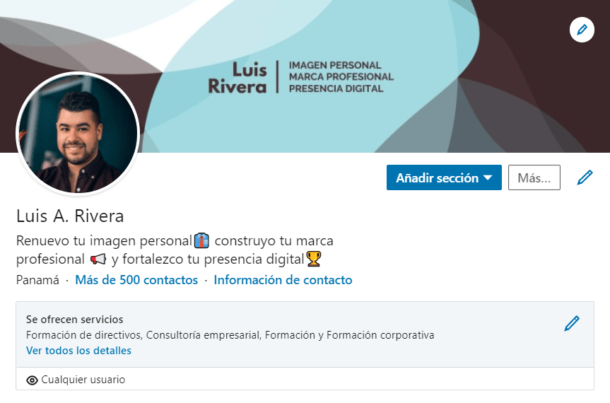 Titular del Perfil de Linkedin Luis Rivera
